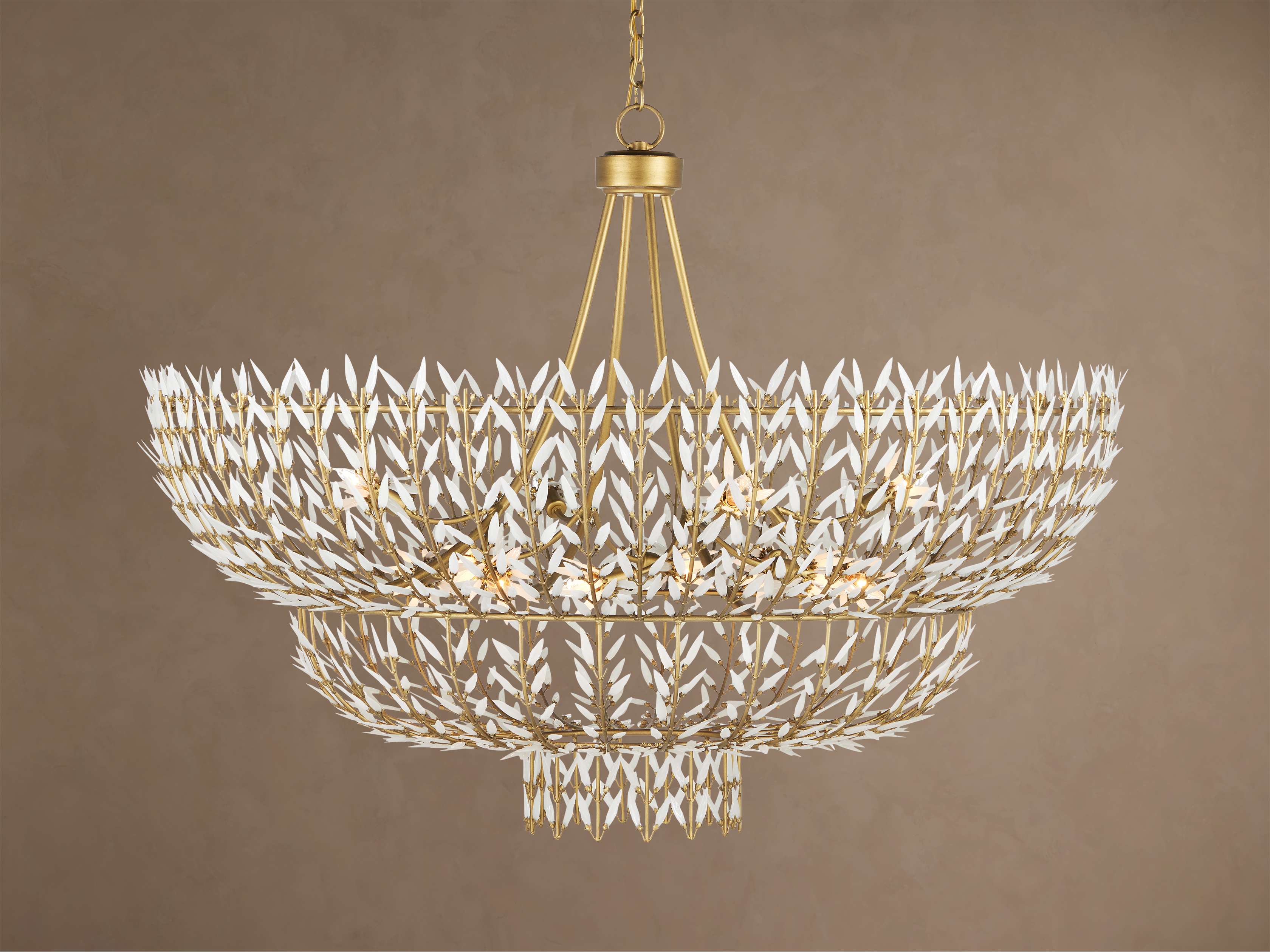 Morrigan Round Chandelier 34'' 56''D by Bling Lighting Studio