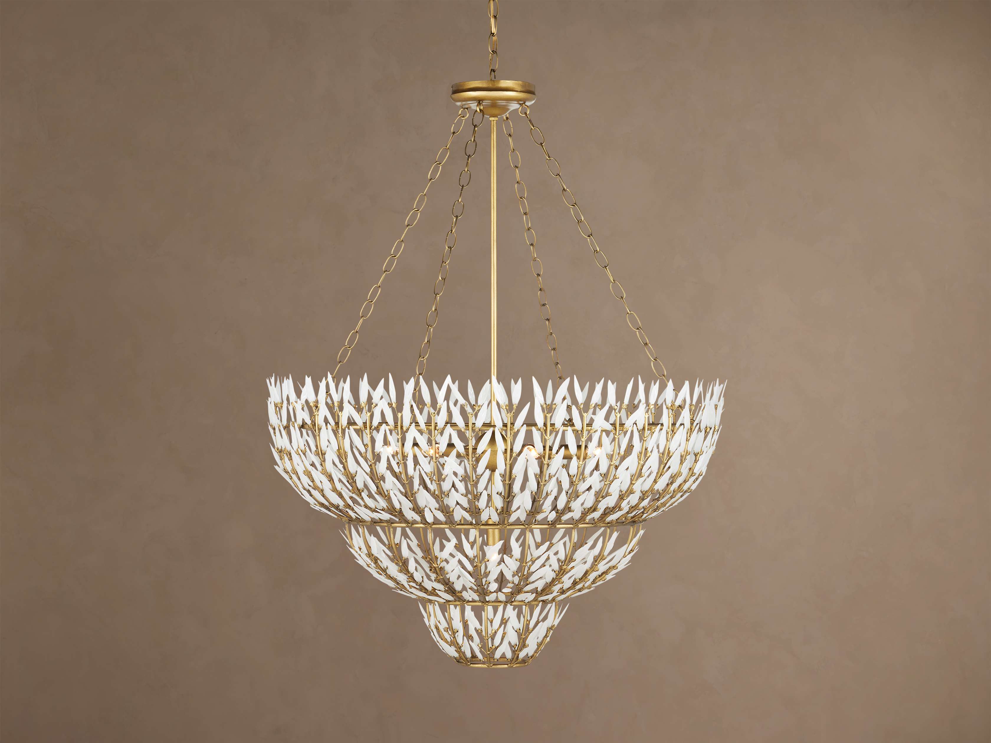 Morrigan Round Chandelier 34'' 56''D by Bling Lighting Studio