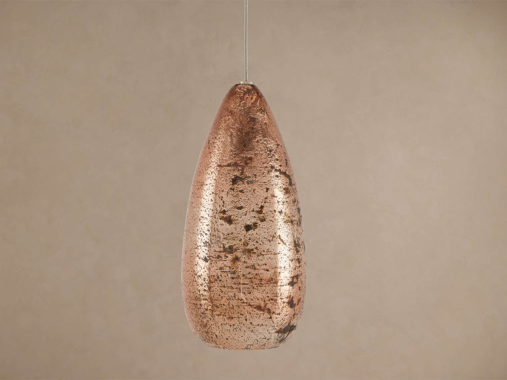 Edda Cascade Teardrop Mercury Glass Pendant by Bling Lighting Studio
