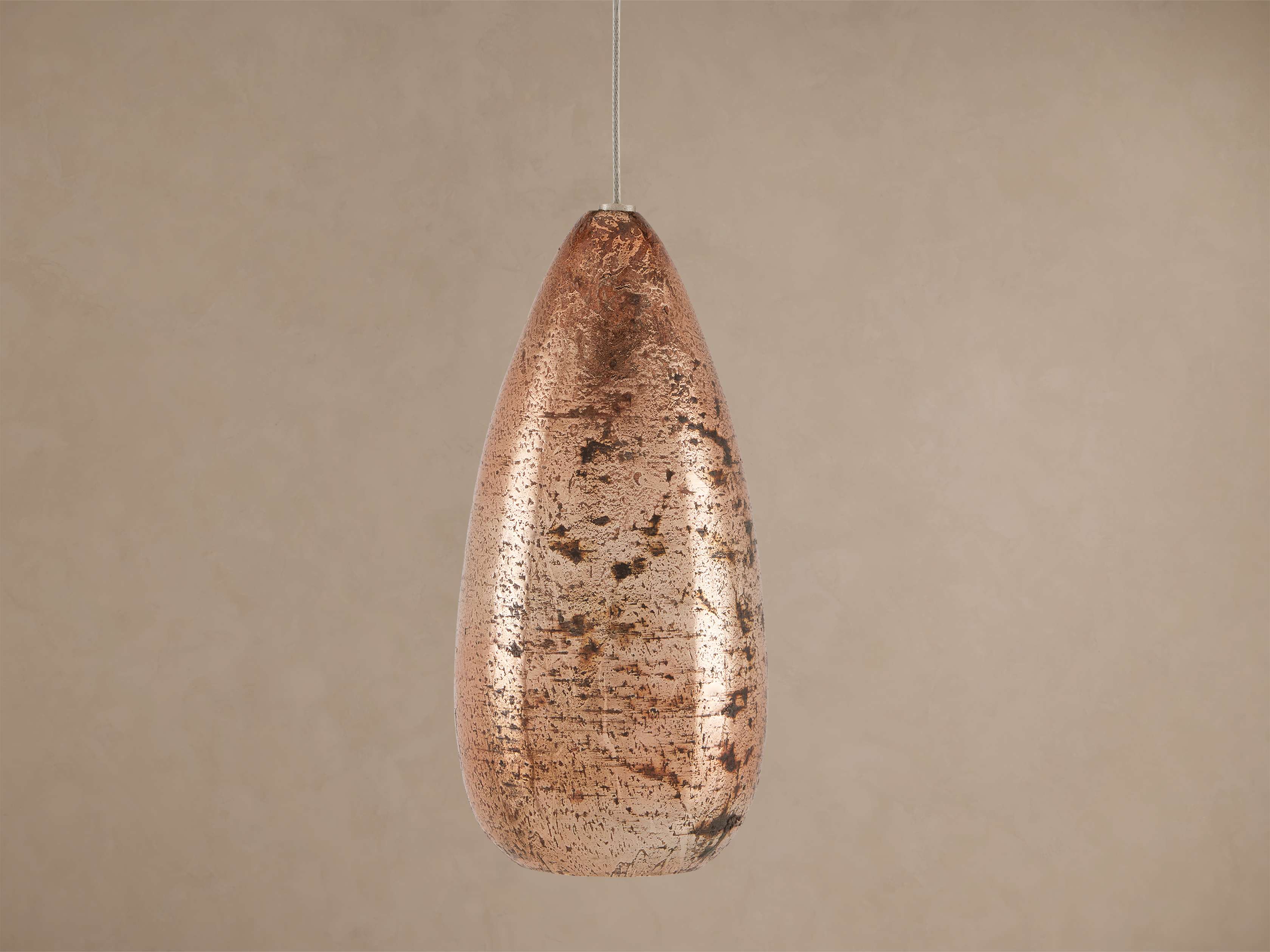 Edda Cascade Teardrop Mercury Glass Pendant by Bling Lighting Studio