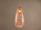 Edda Cascade Teardrop Mercury Glass Pendant by Bling Lighting Studio