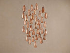 Edda Cascade Teardrop Mercury Glass Round Chandelier 23'' 35''D by Bling Lighting Studio