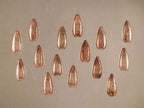Edda Cascade Teardrop Mercury Glass Linear Chandelier 48'' 54''L by Bling Lighting Studio