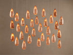 Edda Cascade Teardrop Mercury Glass Linear Chandelier 48'' 54''L by Bling Lighting Studio