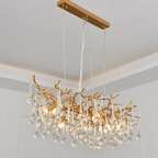 Avis Clear Crystal Branch Chandelier by Bling Lighting Studio