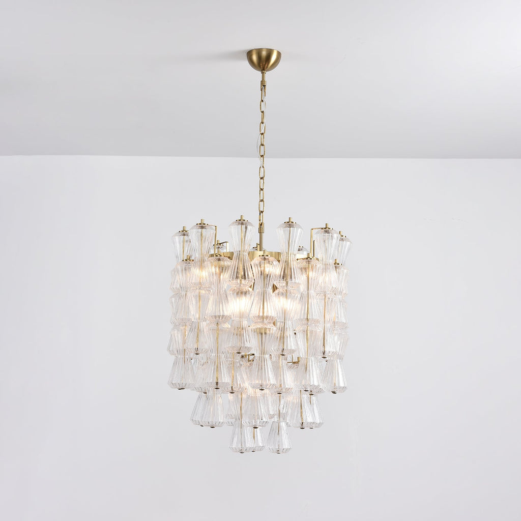 Florenzia Glass Chandelier Glass lighting by Bling Lighting Studio