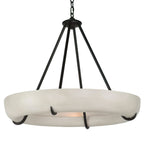 Orion Alabaster Chandelier by Bling Lighting Studio