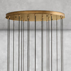 Colleena Fluted Glass Round Chandelier