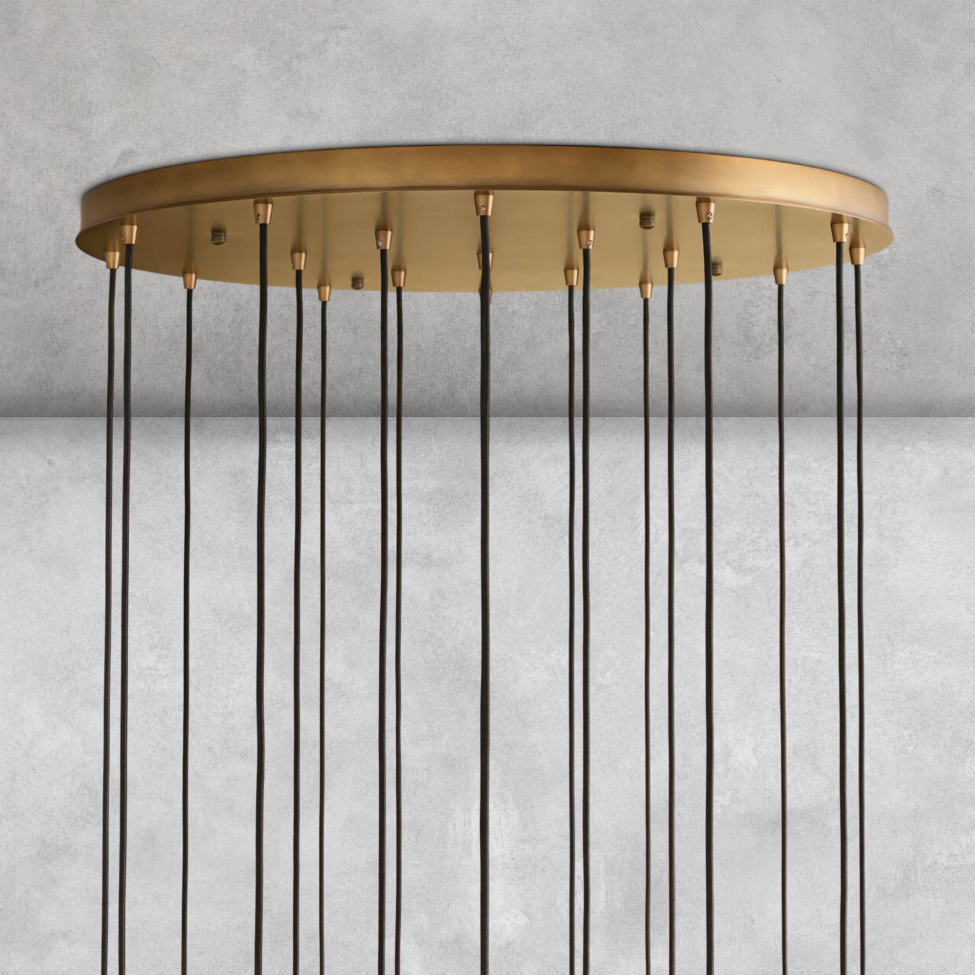 Colleena Fluted Glass Round Chandelier