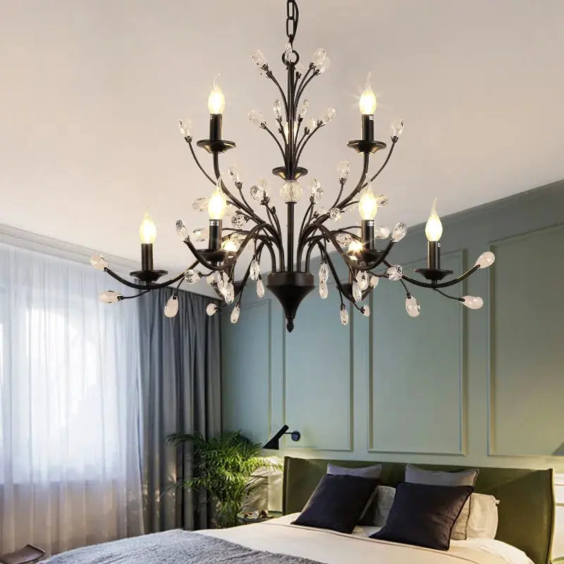 Wrought Iron Chandeliers 6/9 Lights - Bling Lighting Studio