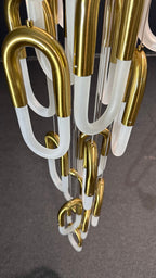 Glass Loop Waterfall Chandelier