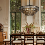 Ghiaccio Round Chandelier by Bling Lighting Studio
