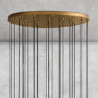 Colleena Fluted Glass Round Chandelier