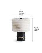 Elegant Lighting G9 Cloud Stone Alabaster Table Lamp Wide D10" & D11" 15W