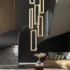 Acai Crystal Multi Pendant Chandelier for high ceiling staircase and foyer lighting