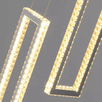 Acai Crystal Multi Pendant Chandelier for high ceiling staircase and foyer lighting