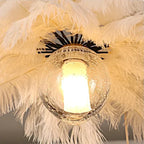 Adel Feather Staircase Lighting Chandelier for high ceiling staircase and foyer lighting