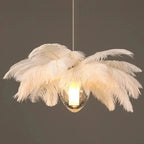 Adel Feather Staircase Lighting Chandelier for high ceiling staircase and foyer lighting