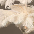 Adel Feather Staircase Lighting Chandelier for high ceiling staircase and foyer lighting