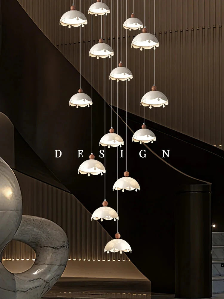 Afen Modern Staircase Chandelier for high ceiling staircase and foyer lighting