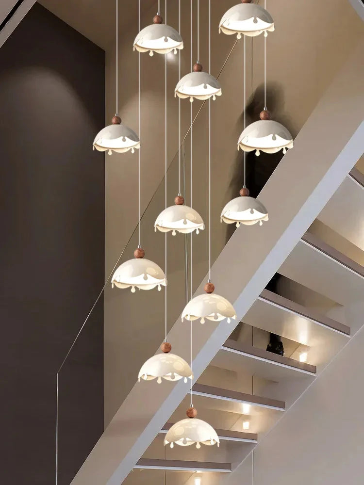 Afen Modern Staircase Chandelier for high ceiling staircase and foyer lighting