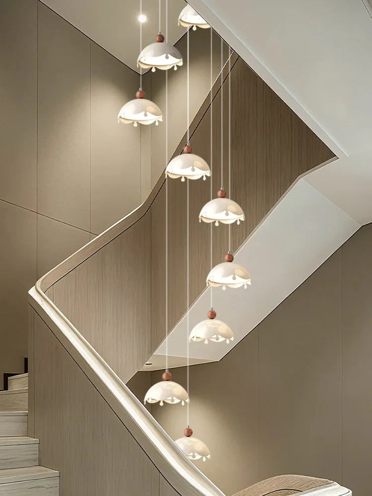 Afen Modern Staircase Chandelier for high ceiling staircase and foyer lighting