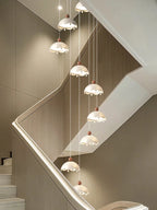 Afen Modern Staircase Chandelier for high ceiling staircase and foyer lighting