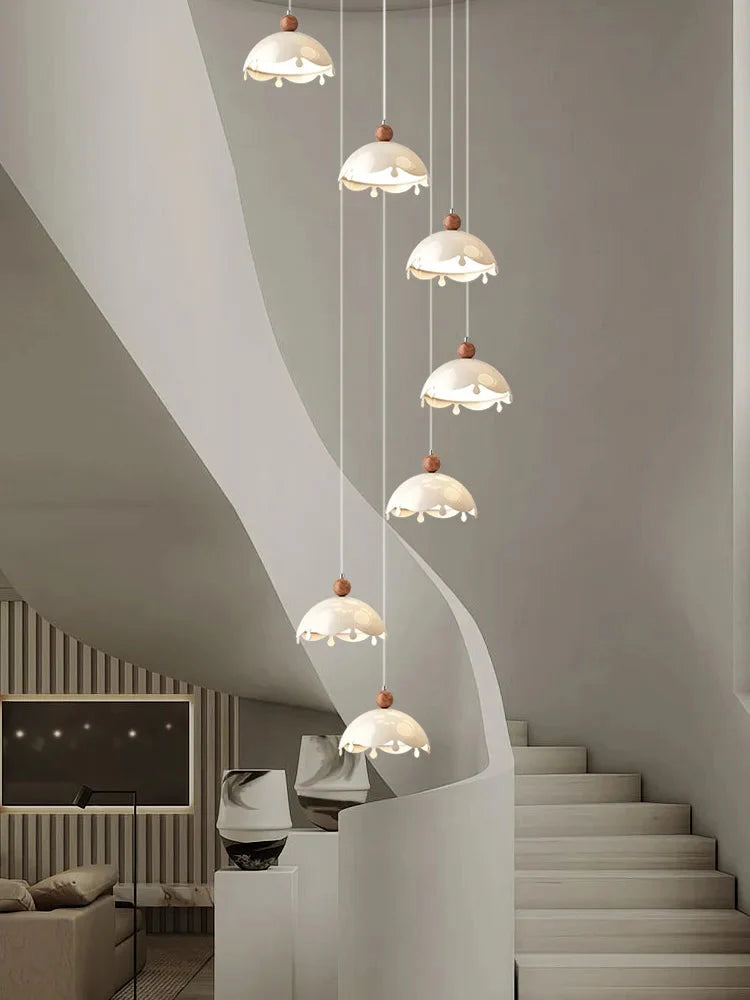 Afen Modern Staircase Chandelier for high ceiling staircase and foyer lighting