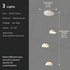 Afen Modern Staircase Chandelier for high ceiling staircase and foyer lighting