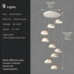 Afen Modern Staircase Chandelier for high ceiling staircase and foyer lighting