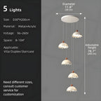 Afen Modern Staircase Chandelier for high ceiling staircase and foyer lighting
