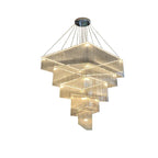 Aisha Tassel Chandelier for high ceiling staircase and foyer lighting