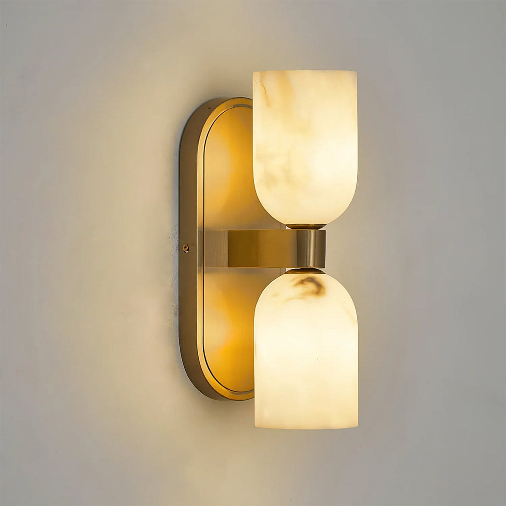Alabaster Up-Down Wall Sconce by Bling Lighting Studio