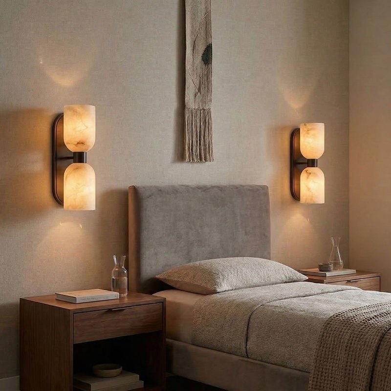 Alabaster Up-Down Wall Sconce by Bling Lighting Studio