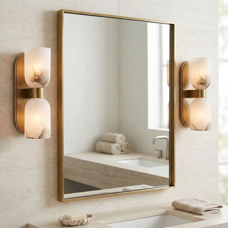 Alabaster Up-Down Wall Sconce by Bling Lighting Studio