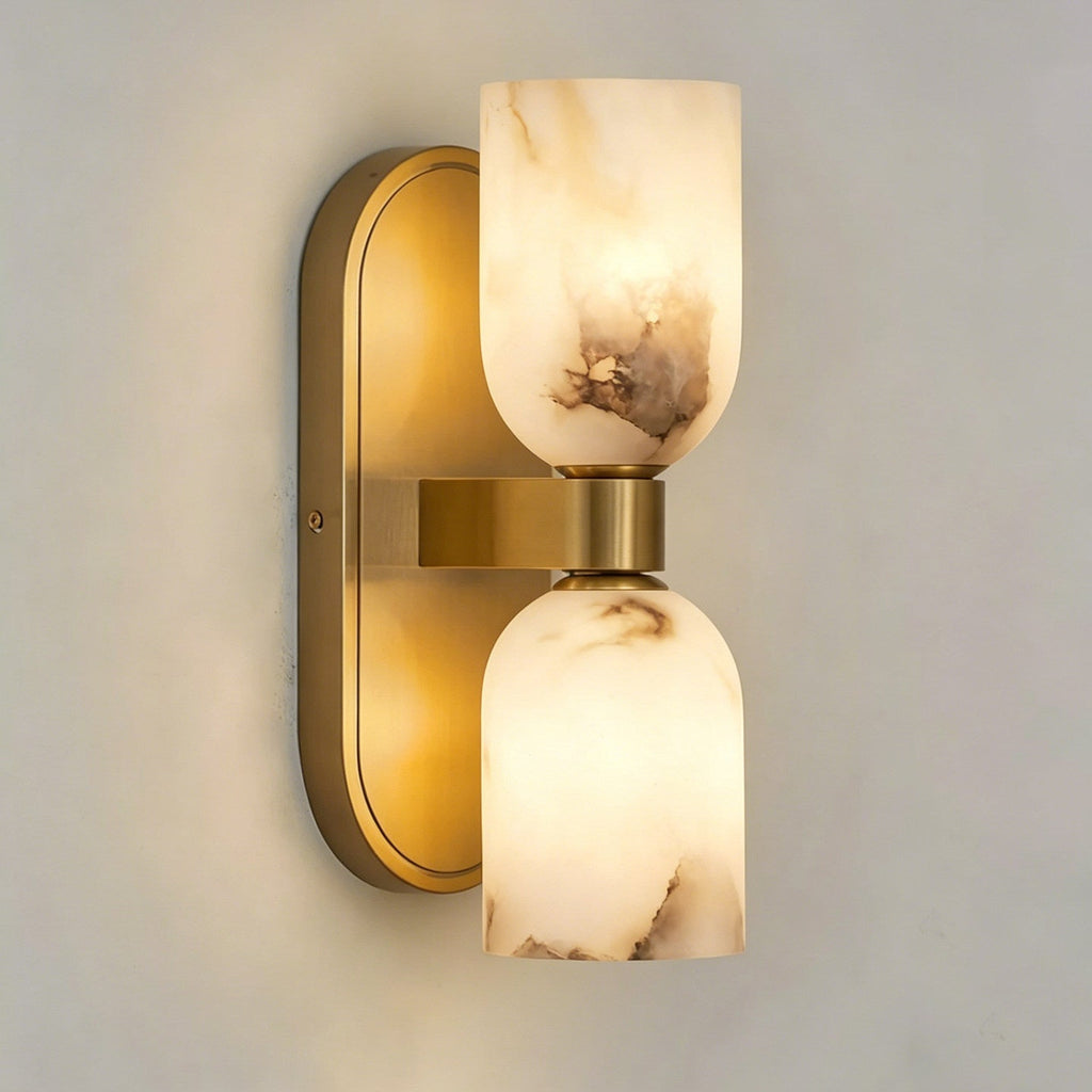 Alabaster Up-Down Wall Sconce by Bling Lighting Studio