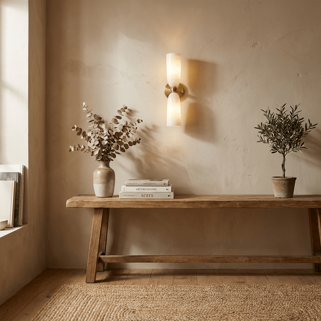 Alabaster Bell Wall Sconce by Bling Lighting Studio
