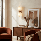 Alabaster Bell Wall Sconce by Bling Lighting Studio