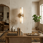Alabaster Bell Wall Sconce by Bling Lighting Studio