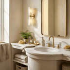 Alabaster Bell Wall Sconce by Bling Lighting Studio