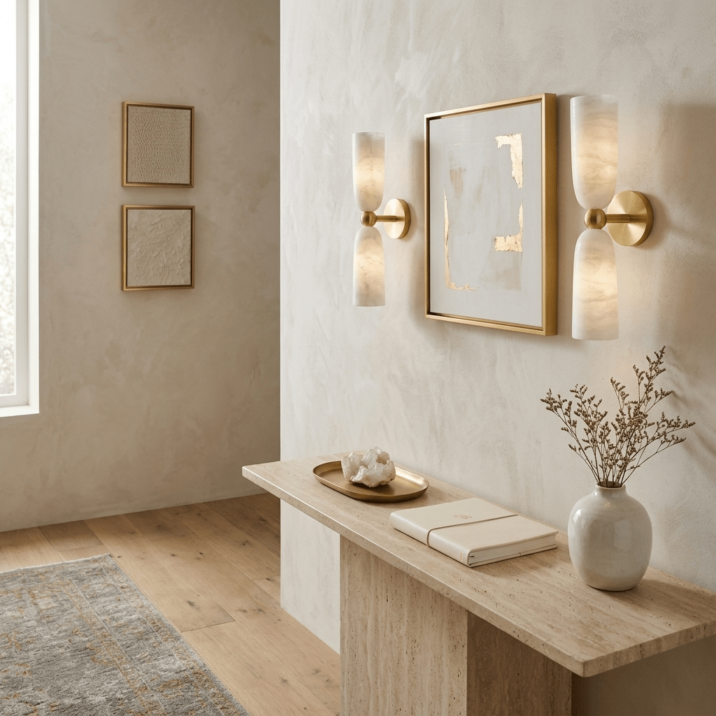Alabaster Bell Wall Sconce by Bling Lighting Studio