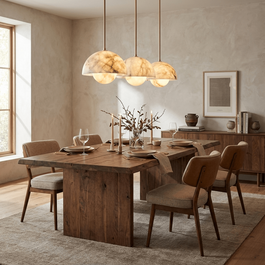 Alabaster Bud Pendant Lamp by Bling Lighting Studio