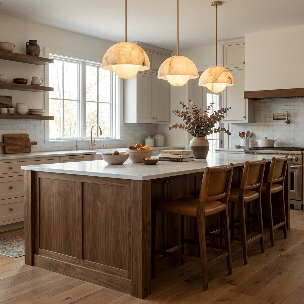 Alabaster Bud Pendant Lamp by Bling Lighting Studio