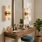 Alabaster Capsule Wall Sconce by Bling Lighting Studio
