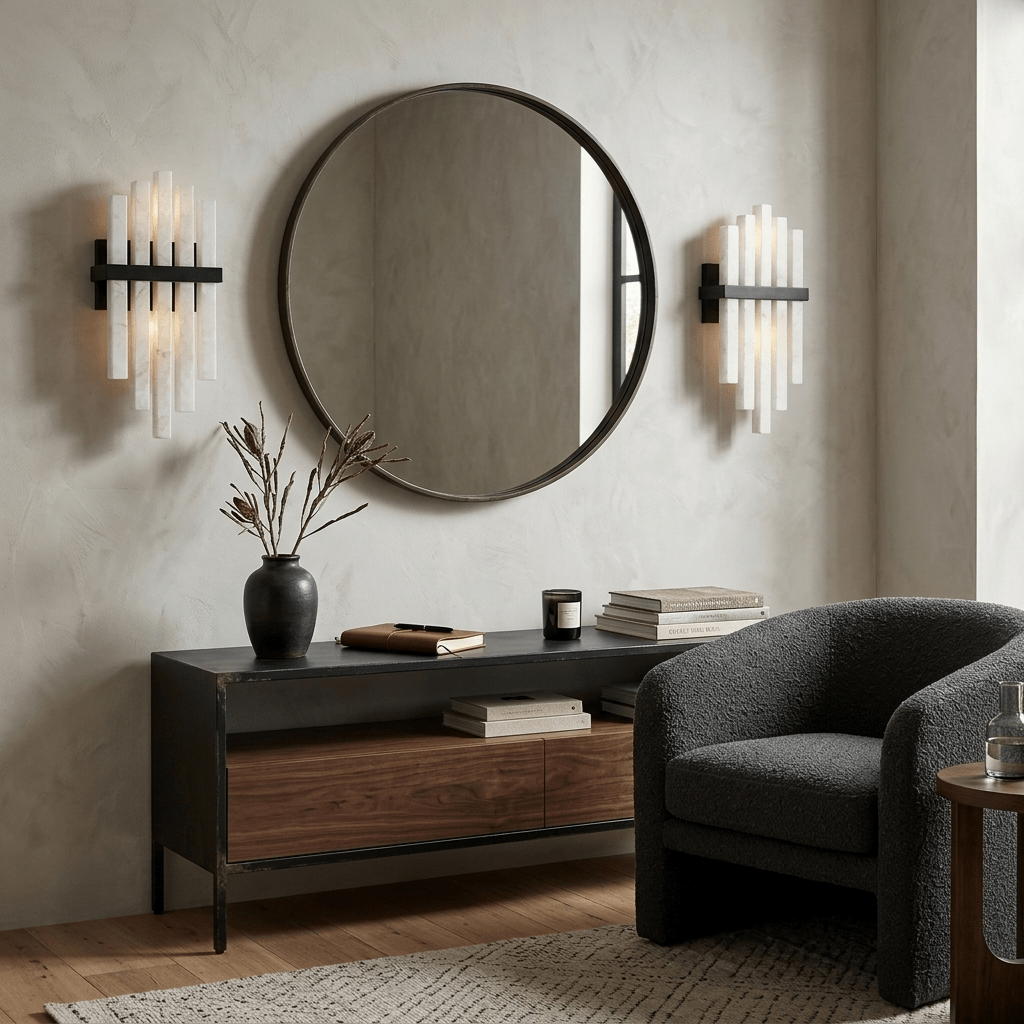 Alabaster Cascade Wall Lamp by Bling Lighting Studio