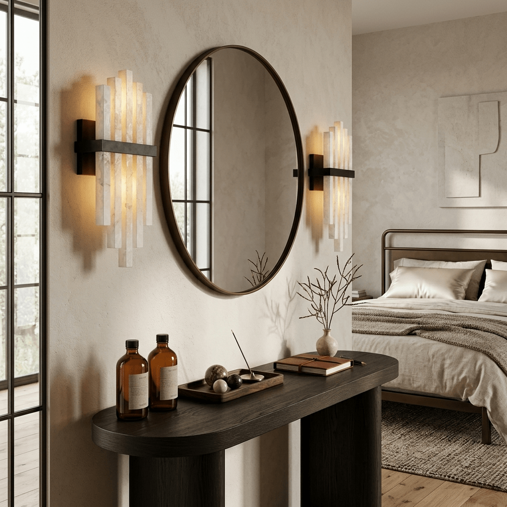 Alabaster Cascade Wall Lamp by Bling Lighting Studio