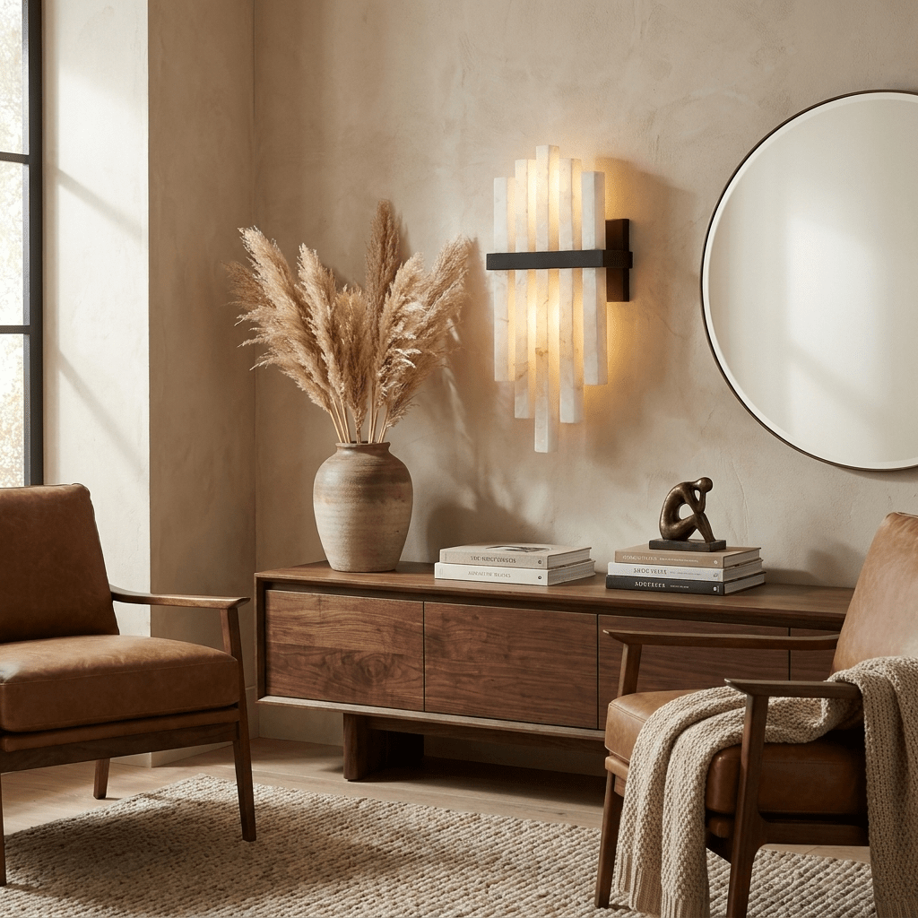 Alabaster Cascade Wall Lamp by Bling Lighting Studio