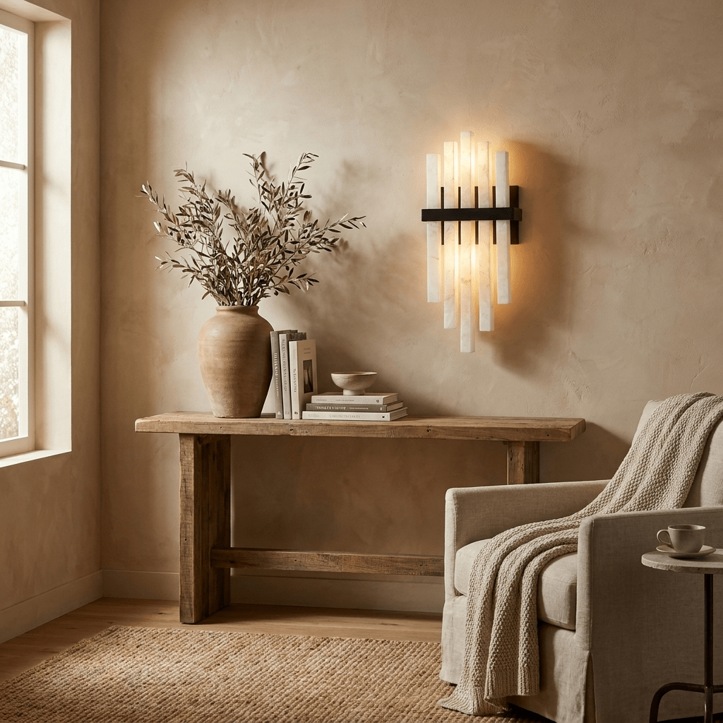 Alabaster Cascade Wall Lamp by Bling Lighting Studio