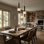 Alabaster Column Pendant Lamp by Bling Lighting Studio