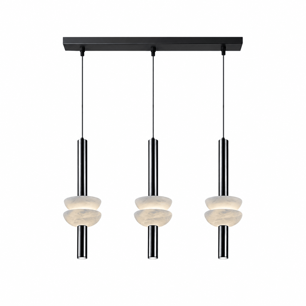 Alabaster Column Pendant Lamp by Bling Lighting Studio